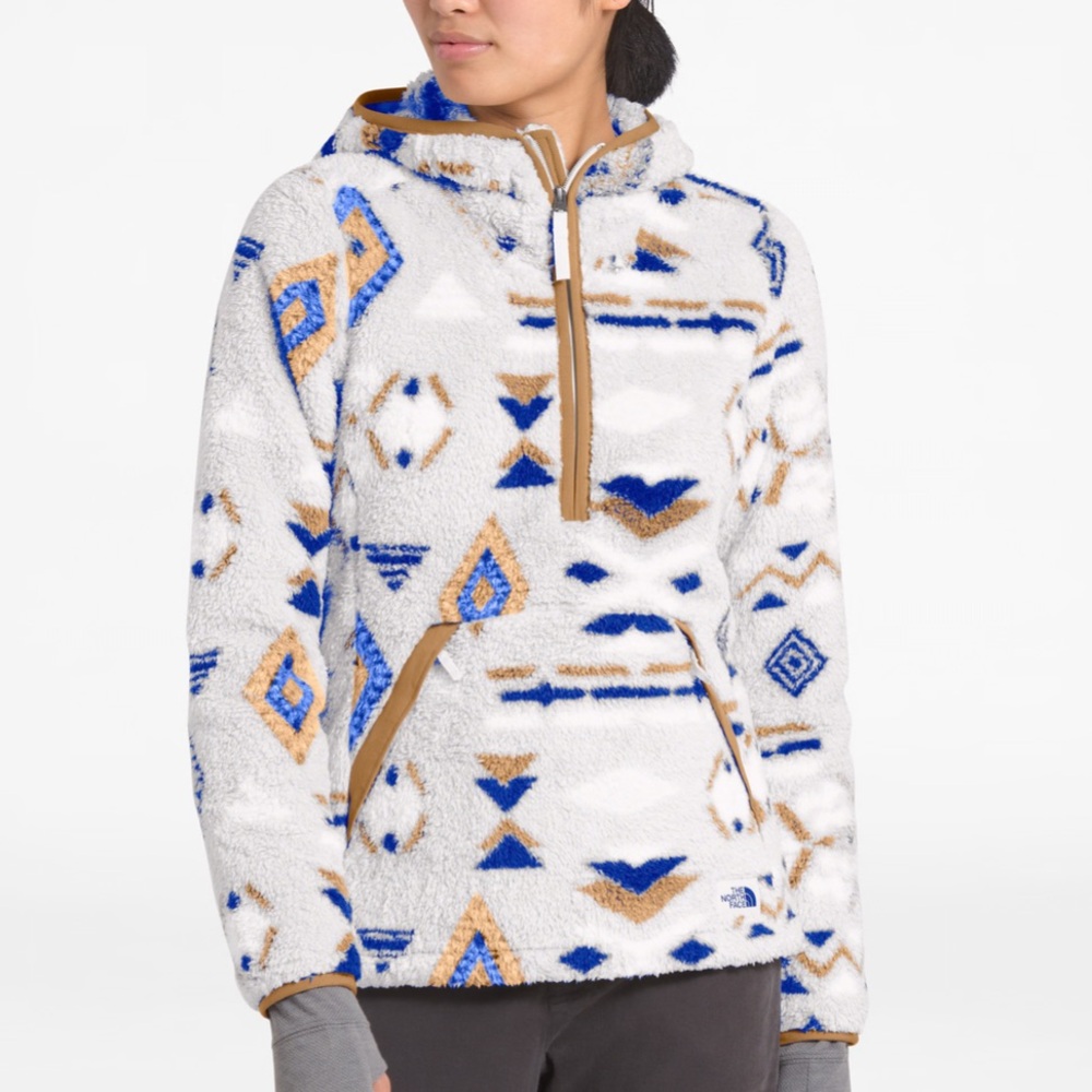 The North Face Jacket Aztec Print Winter Teddy Sherpa Large